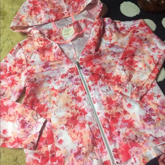 Zara Girls Floral Windbreaker